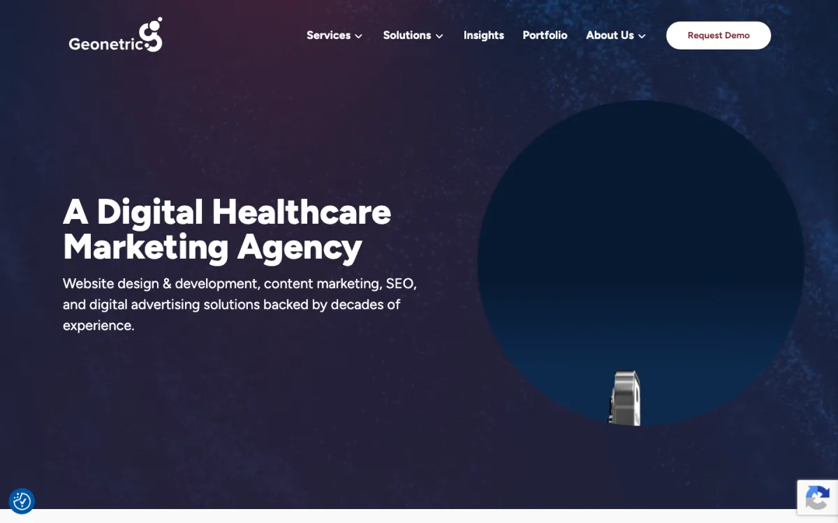 Geonetric homepage, captured September 28, 2026